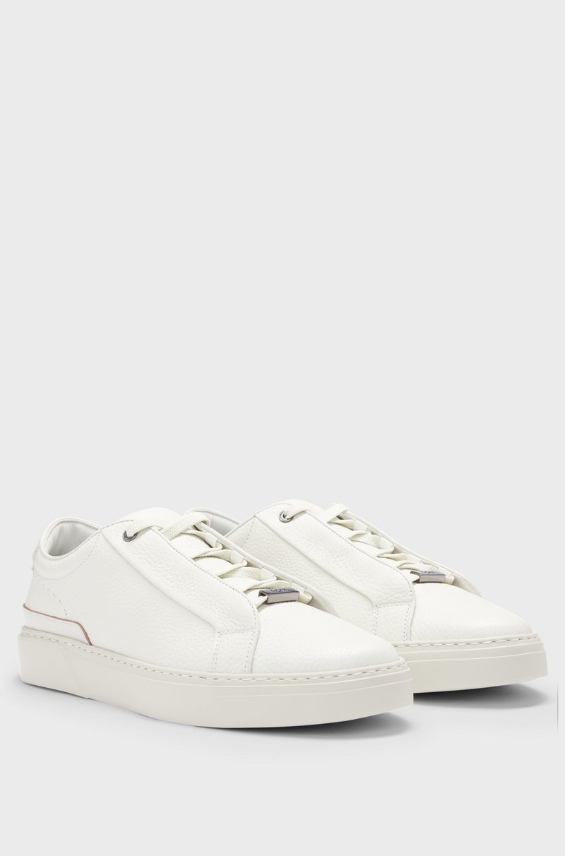 Hugo Boss Deportivas Gary de piel bruñida con cordones ocultos