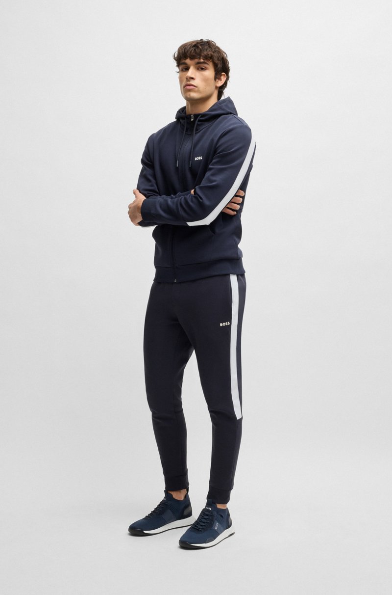 Hugo Boss Deportivas de punto con detalles de la marca y ribetes de ante Mejor oferta
