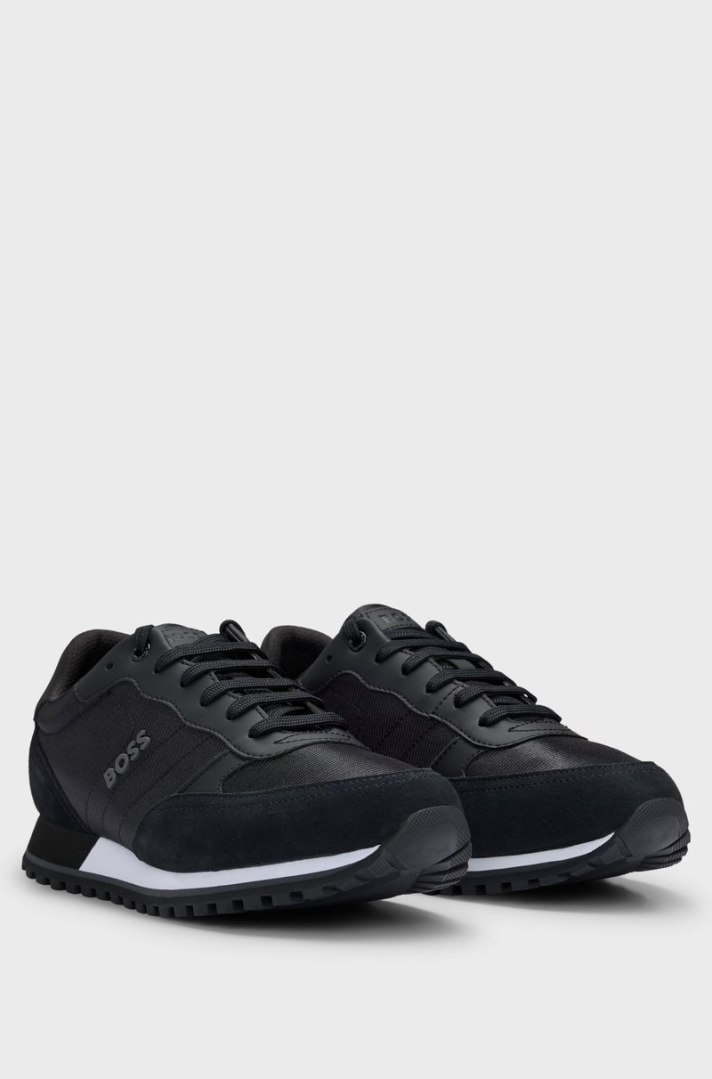 Hugo Boss Deportivas con apliques de piel sintética inspiradas en las zapatillas de correr