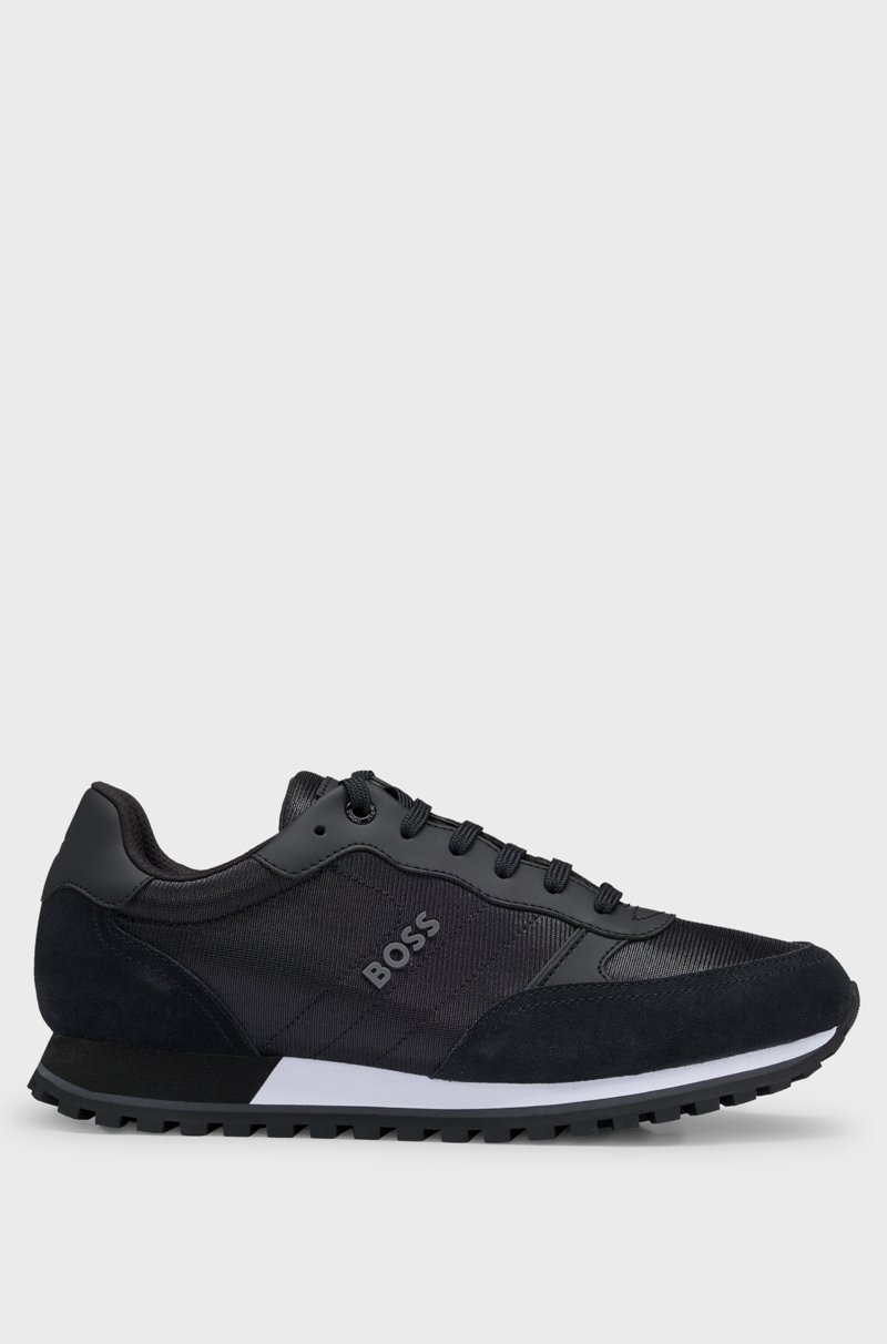 Hugo Boss Deportivas con apliques de piel sintética inspiradas en las zapatillas de correr Rebajas online