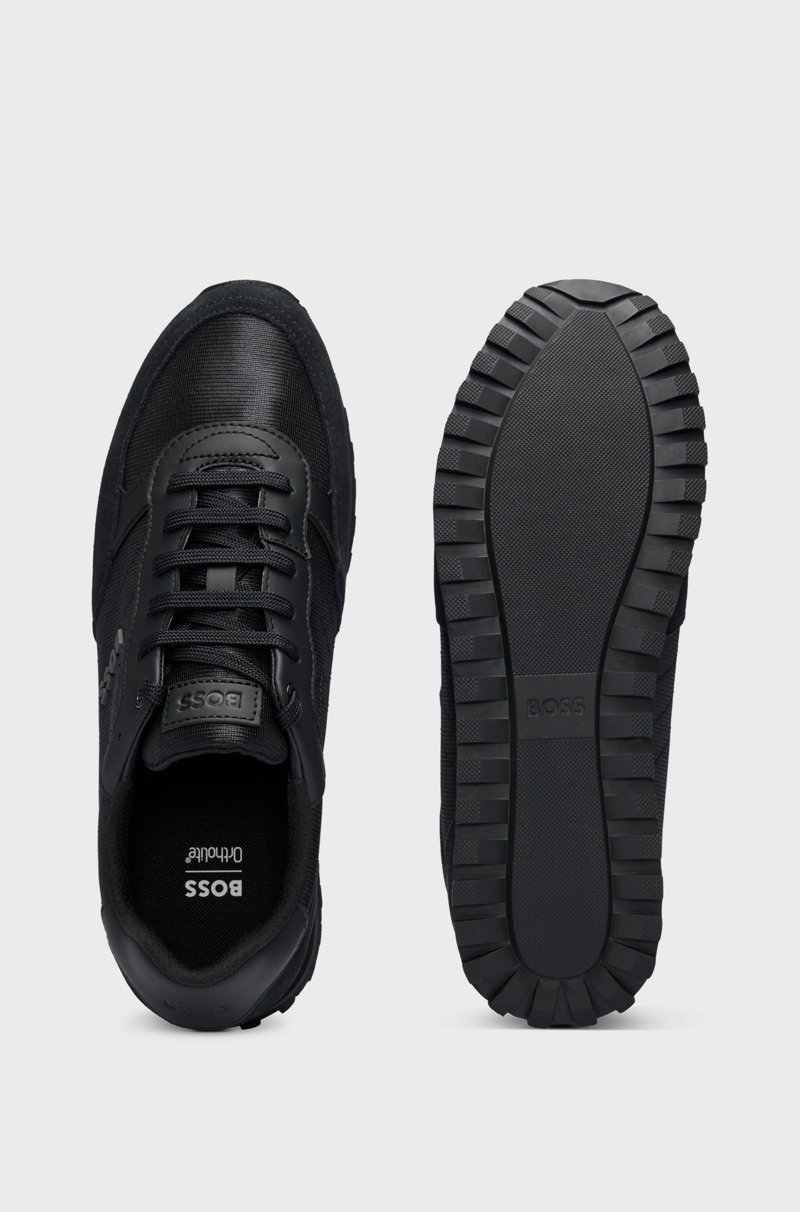 Hugo Boss Deportivas con apliques de piel sintética inspiradas en las zapatillas de correr Rebajas online