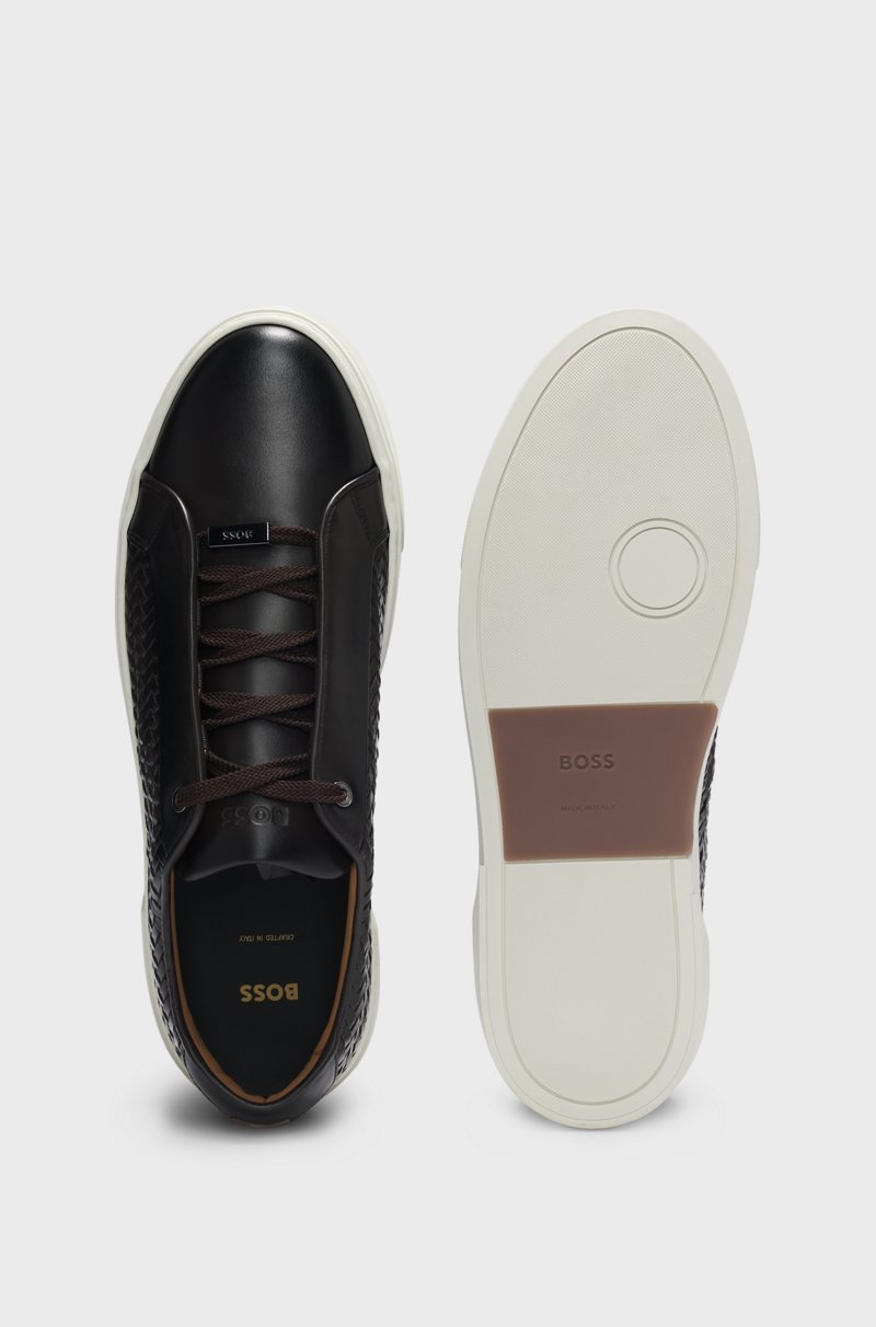 Hugo Boss Deportivas Gary de piel con paneles tejidos COMPRAR AHORA
