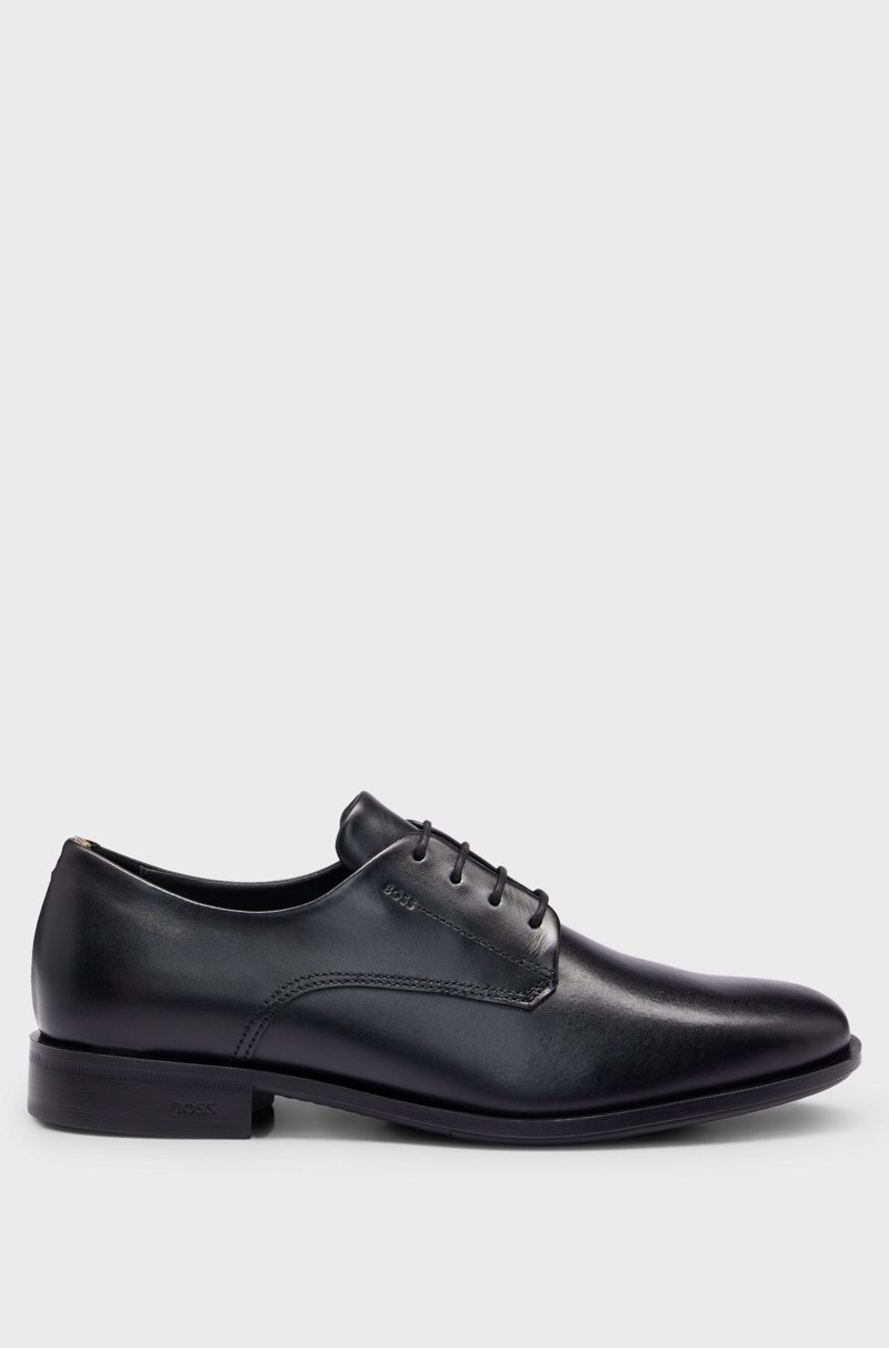 Hugo Boss Zapatos Derby de piel con ribetes de la marca Promoción por tiempo limitado