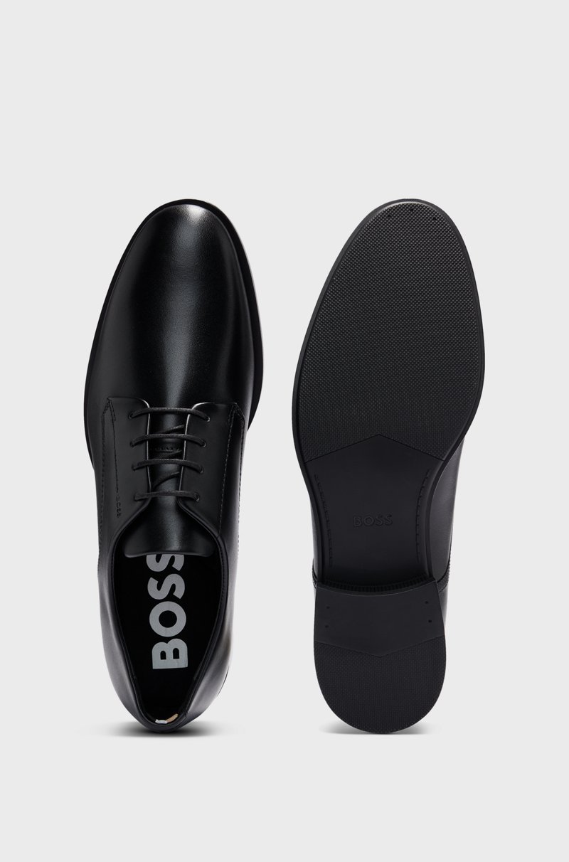 Hugo Boss Zapatos Derby de piel con ribetes de la marca Promoción por tiempo limitado