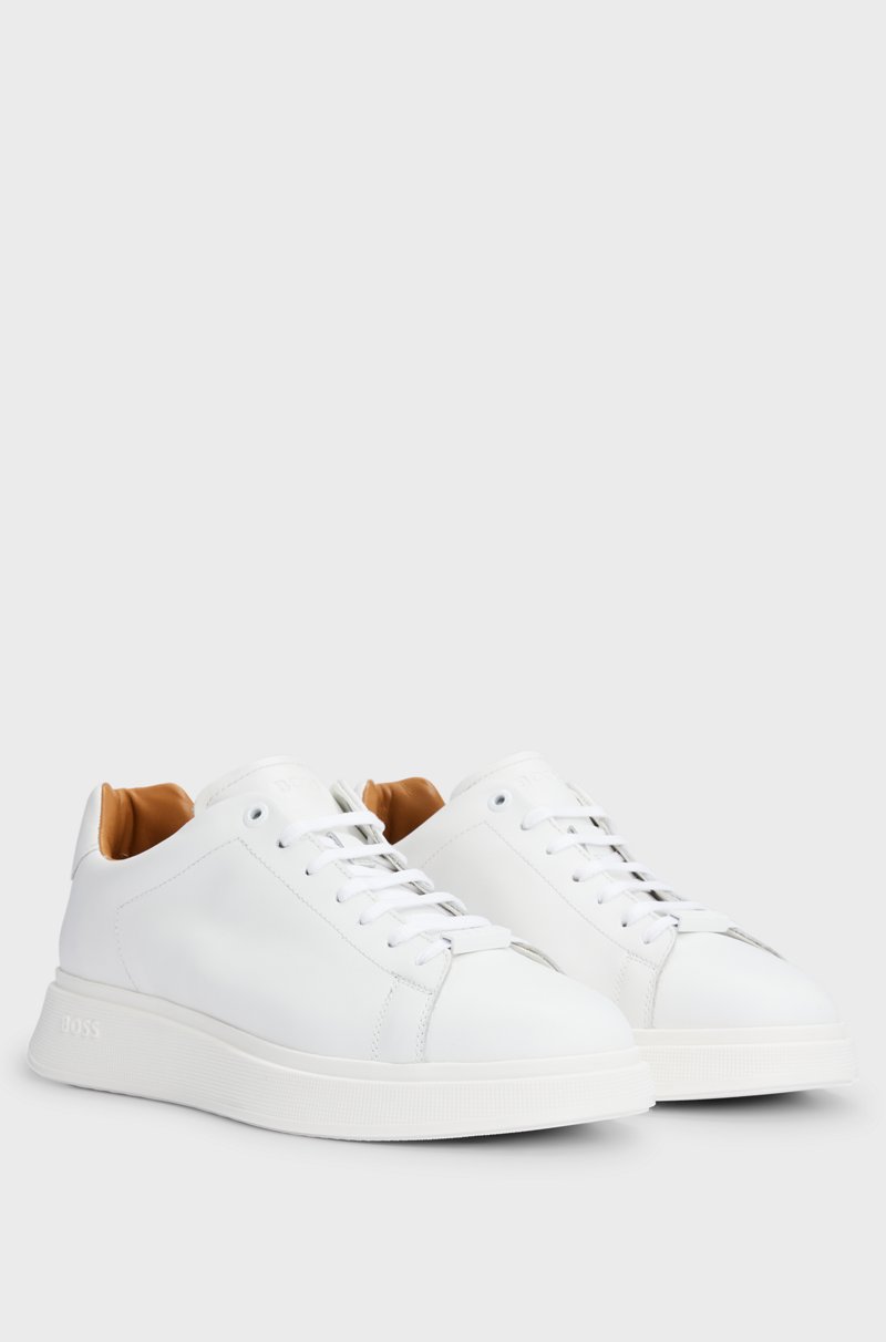 Hugo Boss Deportivas de piel con suela de goma
