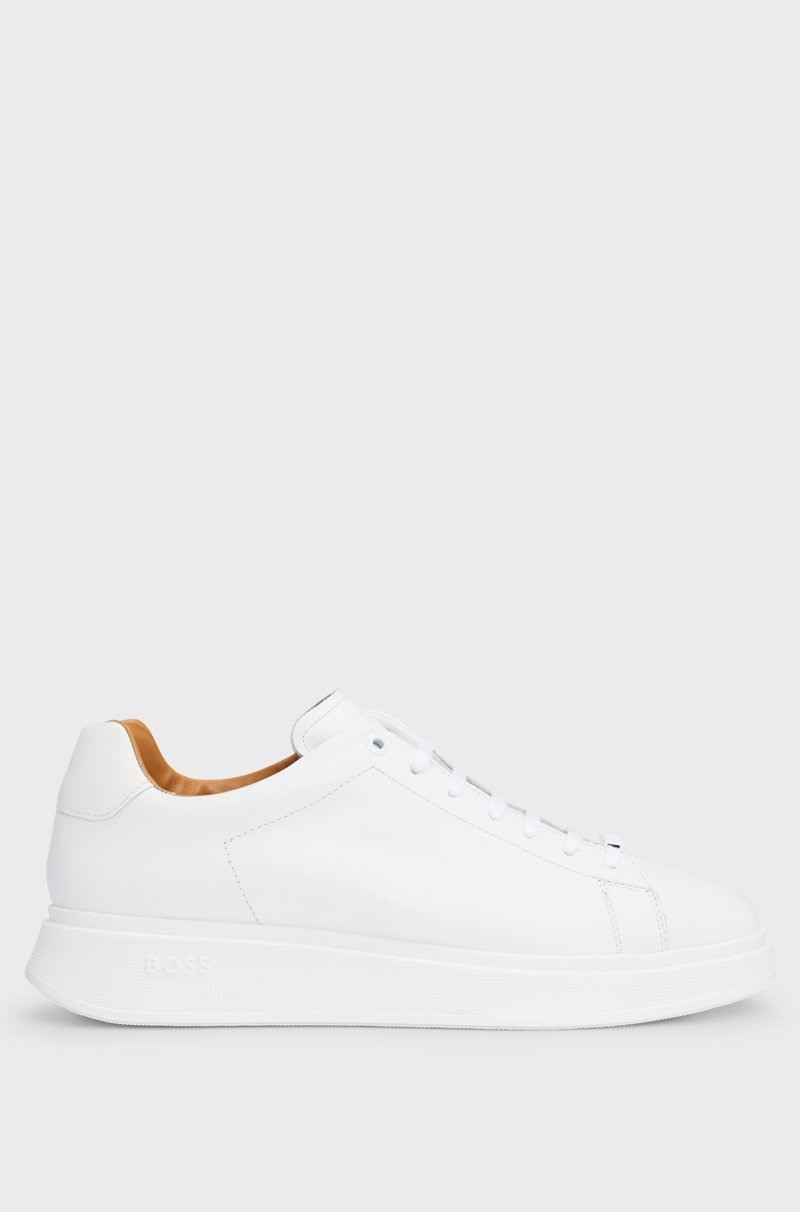 Hugo Boss Deportivas de piel con suela de goma Oferta especial de fábrica