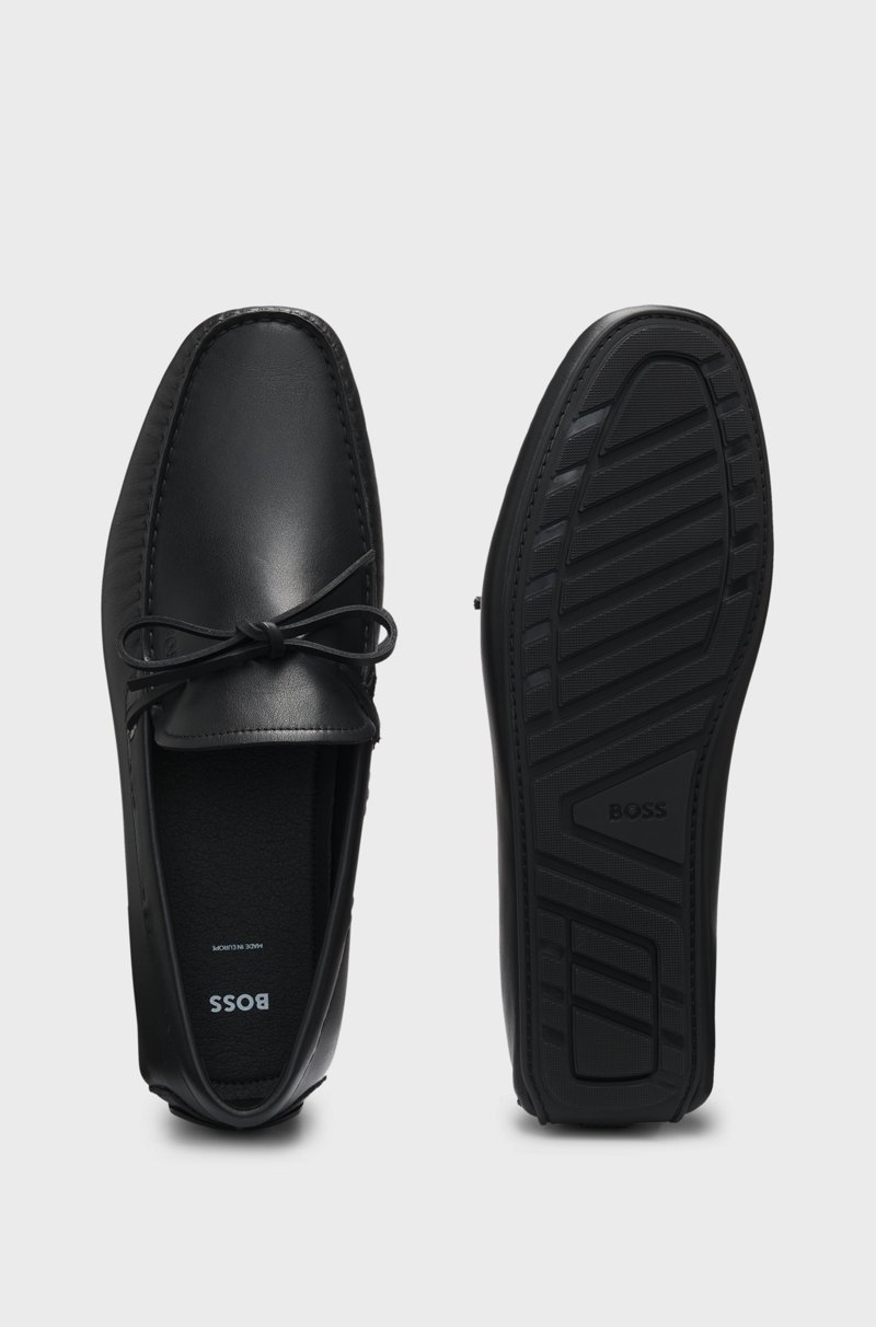 Hugo Boss Mocasines de piel con suela de estilo driver Solo queda un día