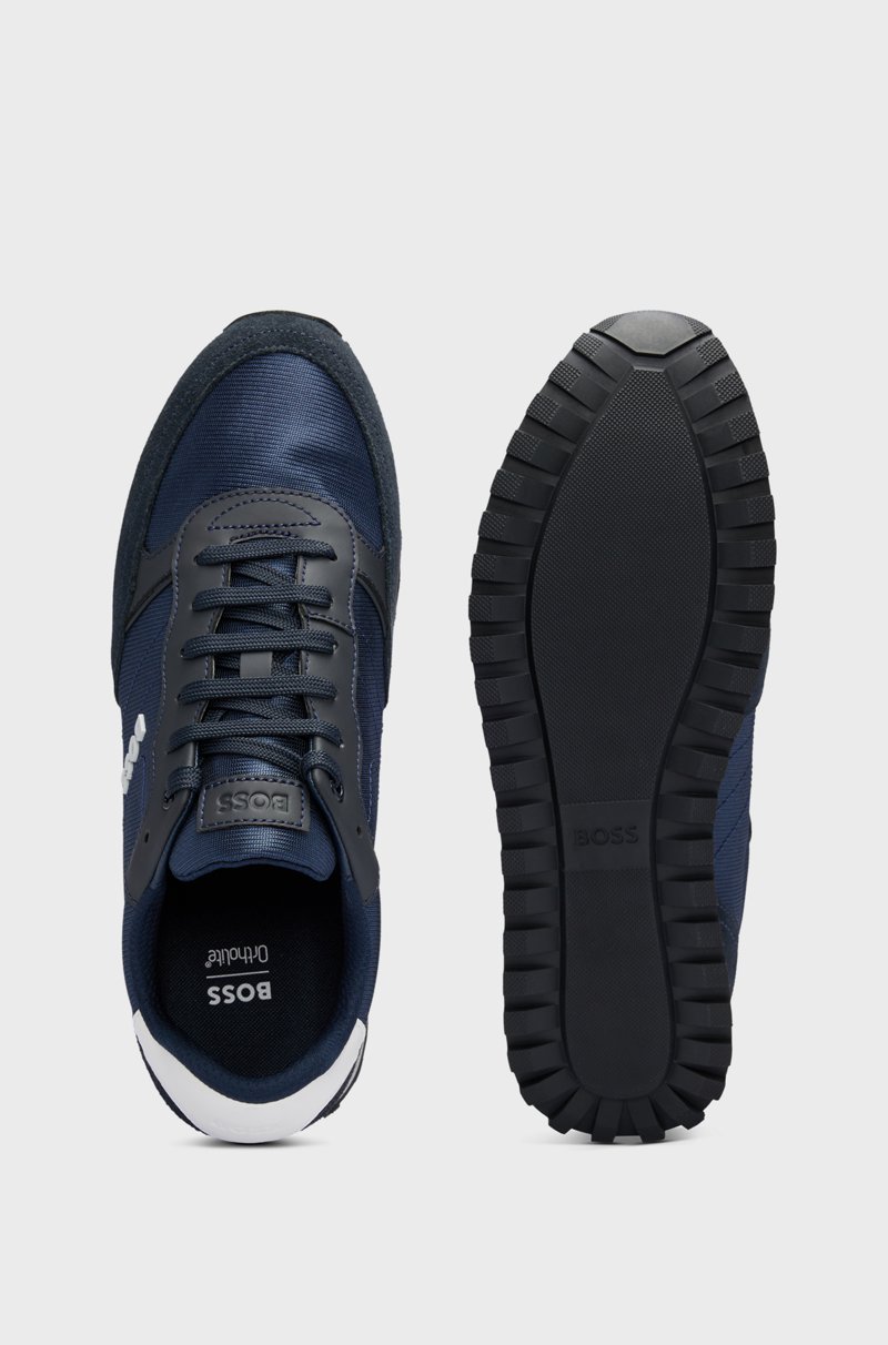 Hugo Boss Deportivas con apliques de piel sintética inspiradas en las zapatillas de correr Superdescuento