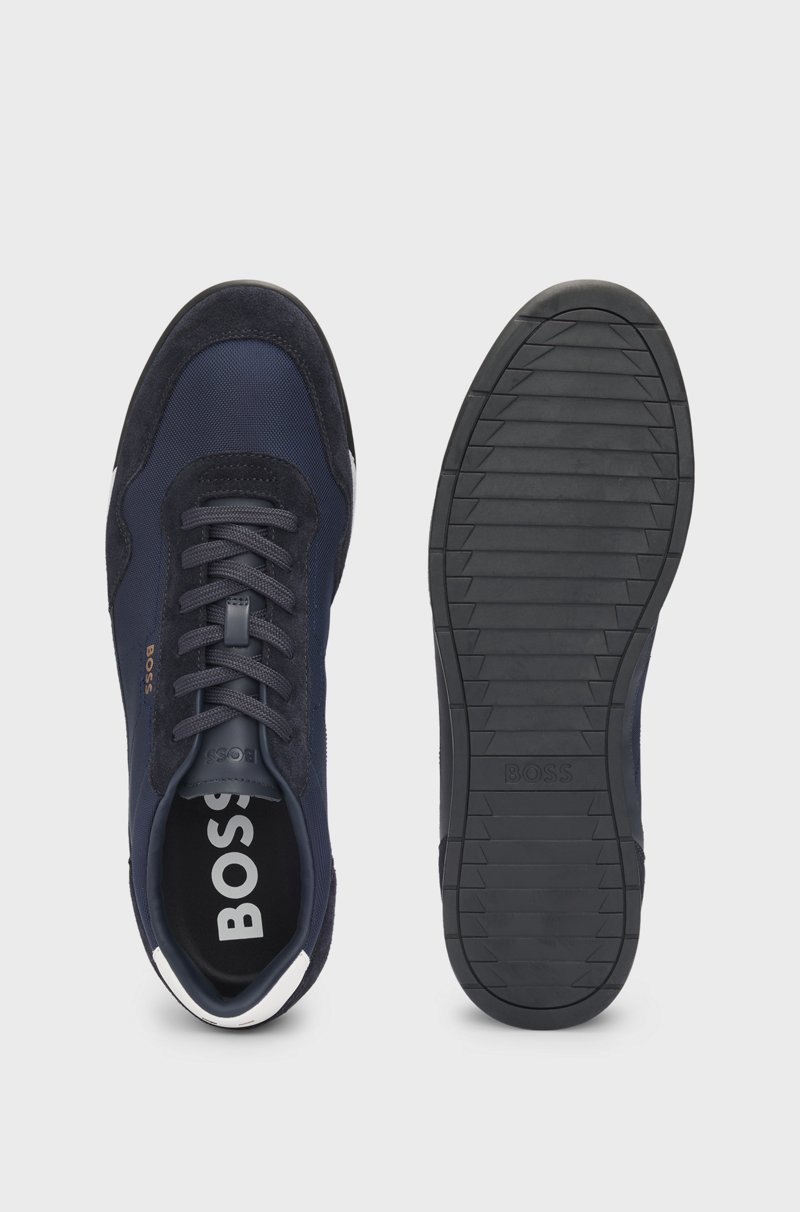 Hugo Boss Deportivas con cordones en diferentes materiales con ribetes de ante Grandes descuentos