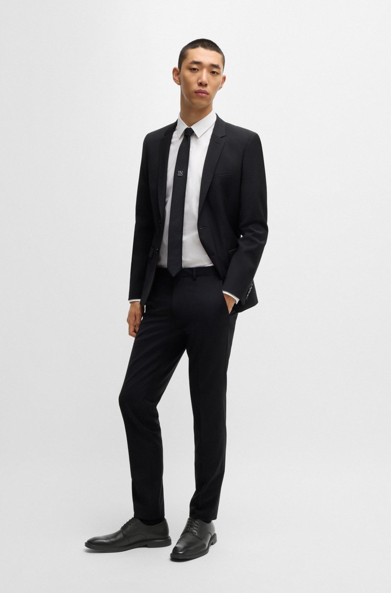 Hugo Boss Zapatos Derby de piel granulada Envío internacional gratuito