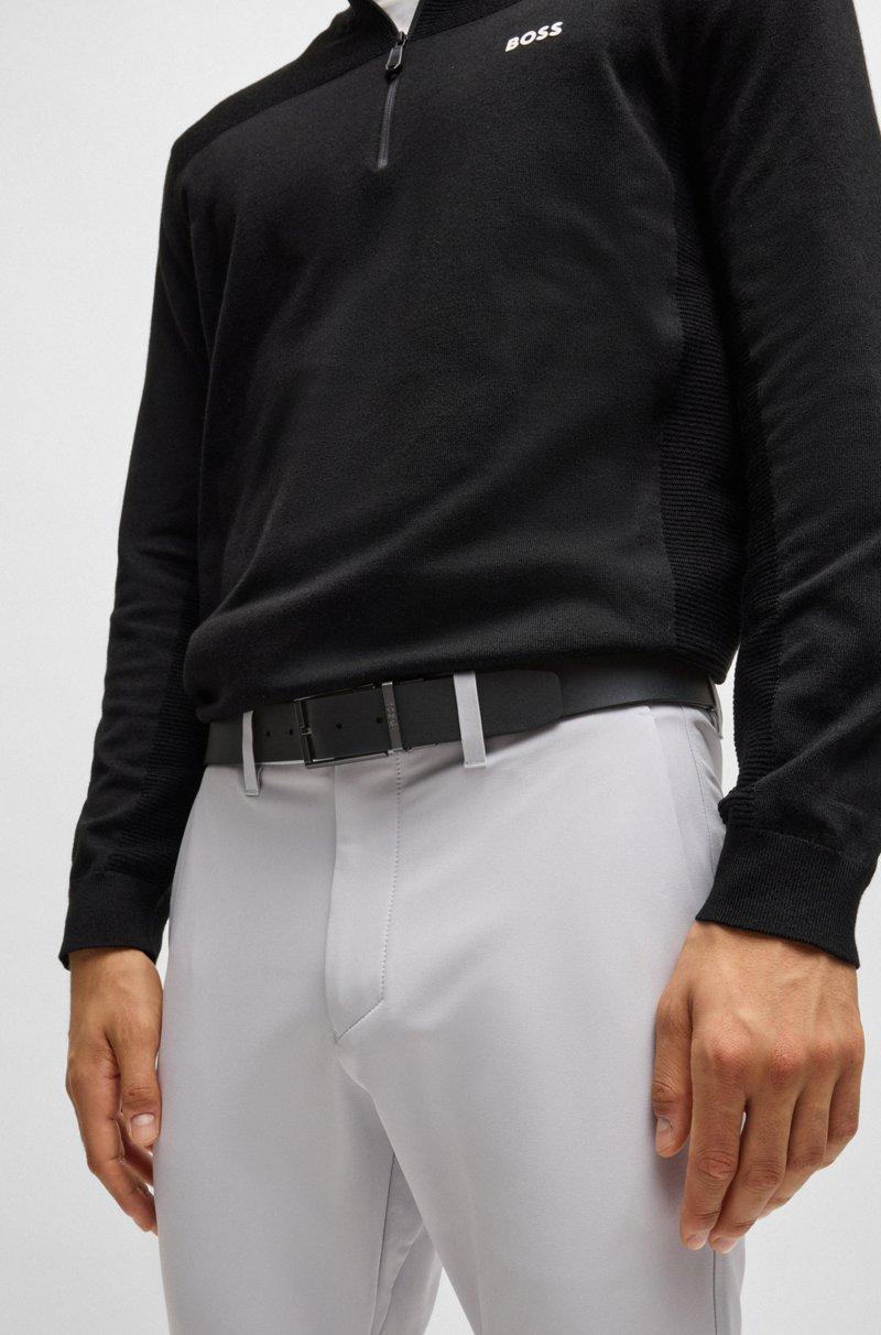 Hugo Boss Cinturón reversible de piel italiana con hebilla con placa y hebijón Limitado a 3 días