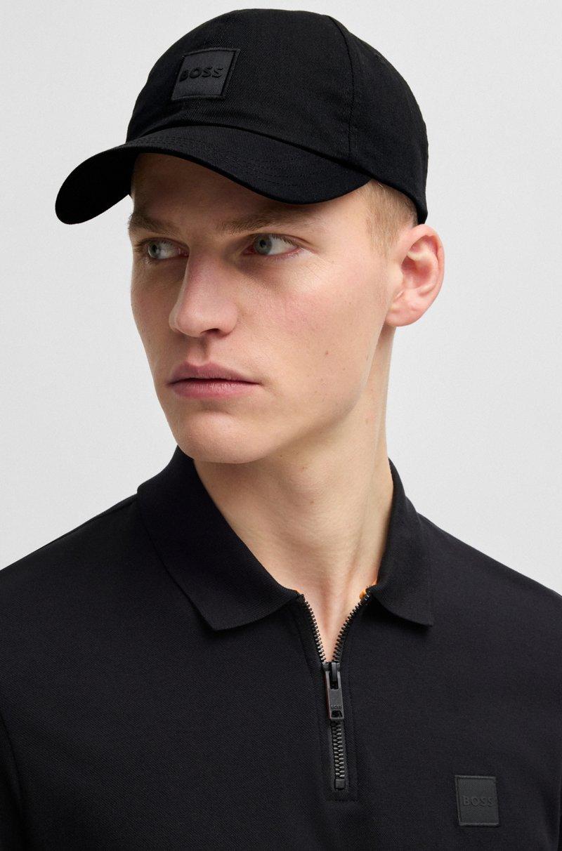 Hugo Boss Gorra de sarga de algodón con parche de logotipo tejido Descuento por venta flash