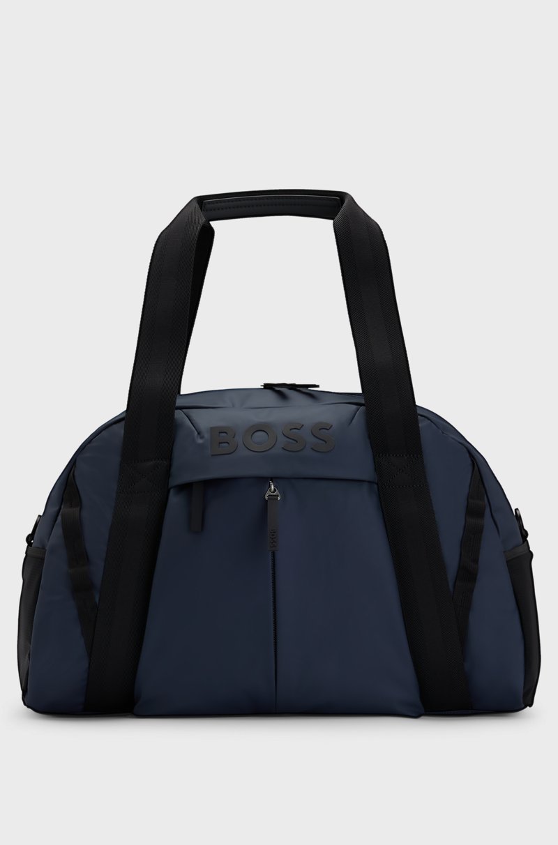 Hugo Boss Bolsa de viaje de piel sintética con detalles del logo