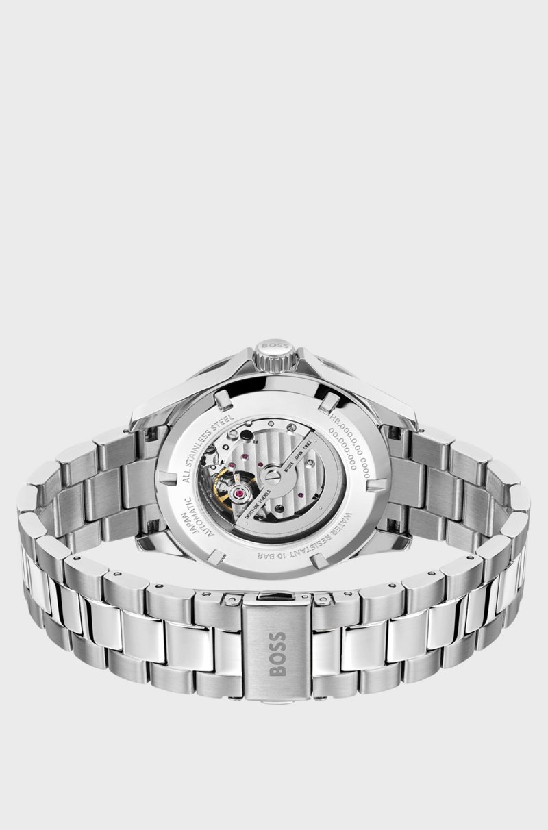 Hugo Boss Reloj de acero inoxidable con mecanismo automático japonés Rebajas de fin de temporada