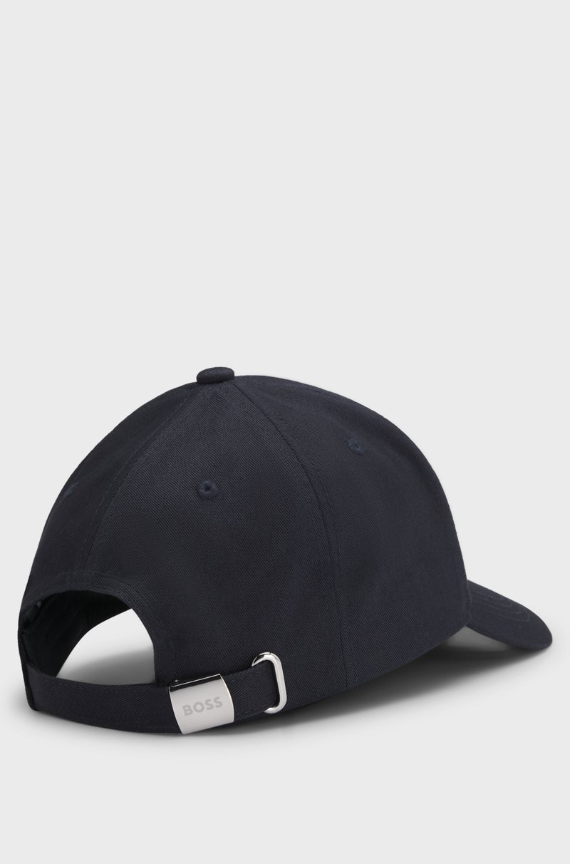 Hugo Boss Gorra en sarga de algodón con logo estampado 2025