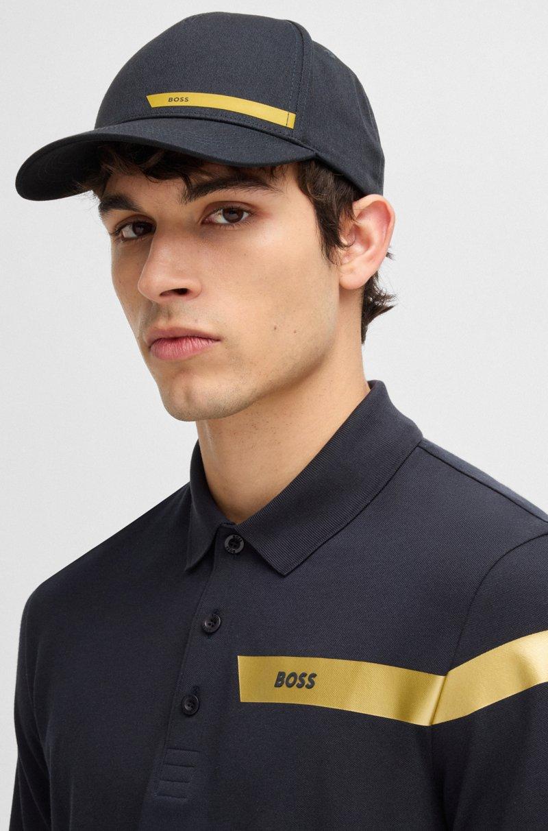 Hugo Boss Gorra en sarga de algodón con logo estampado 2025