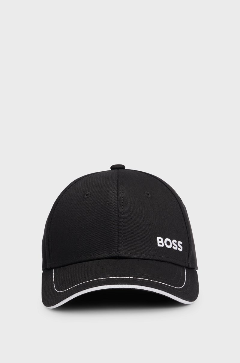 Hugo Boss Gorra de sarga de algodón con logo bordado y hebilla de metal Rebajas