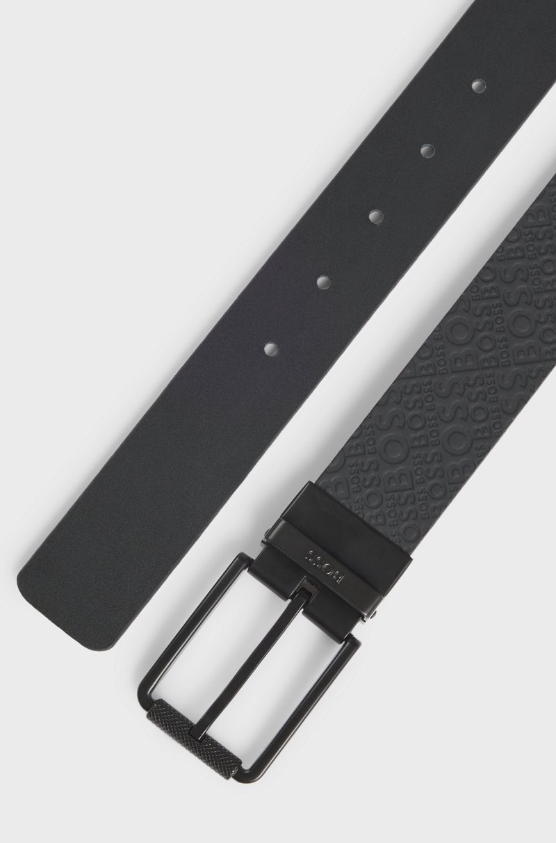 Hugo Boss Cinturón reversible de piel italiana En oferta