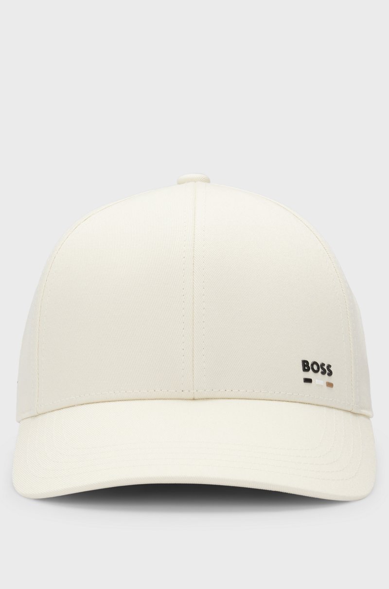 Hugo Boss Gorra de sarga de algodón con detalle de logo Ventas relámpago