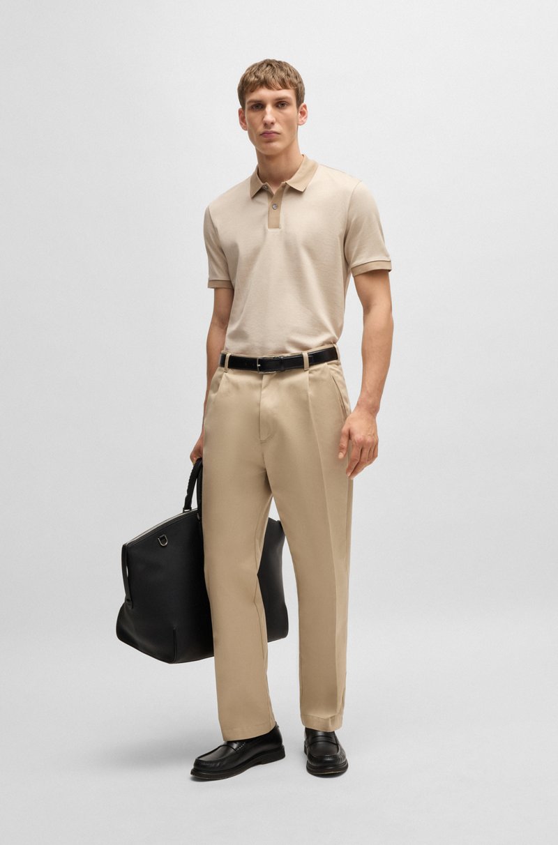 Hugo Boss Polo de algodón mercerizado con microestampado Tienda