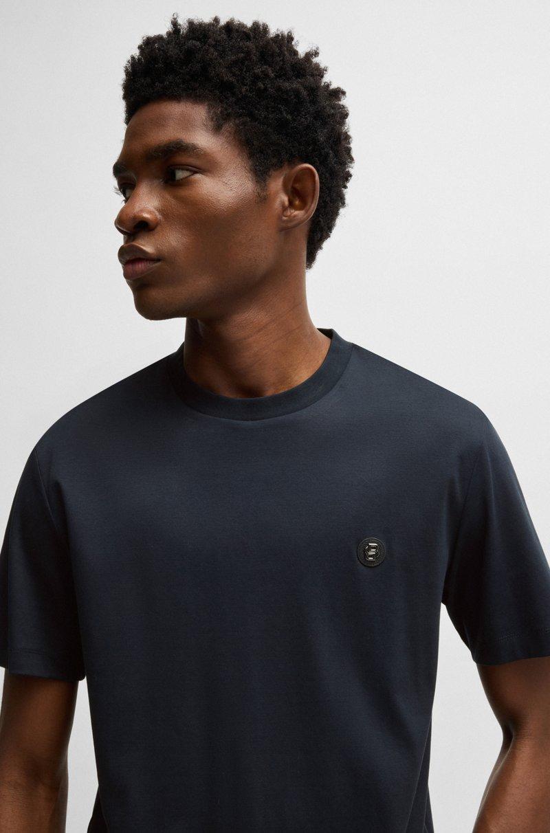 Hugo Boss Camiseta regular fit de algodón con monograma Double B Rebajas top