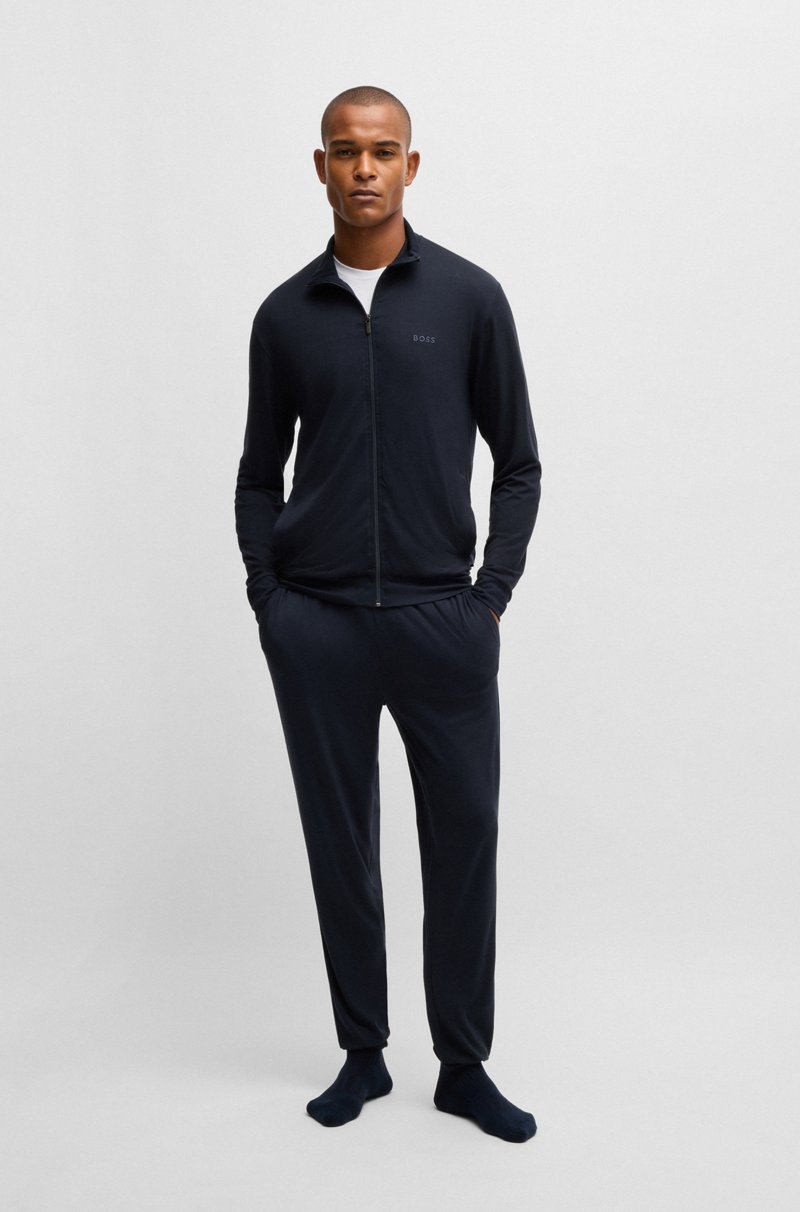 Hugo Boss Chándal relaxed fit en tejido elástico con detalles de logo