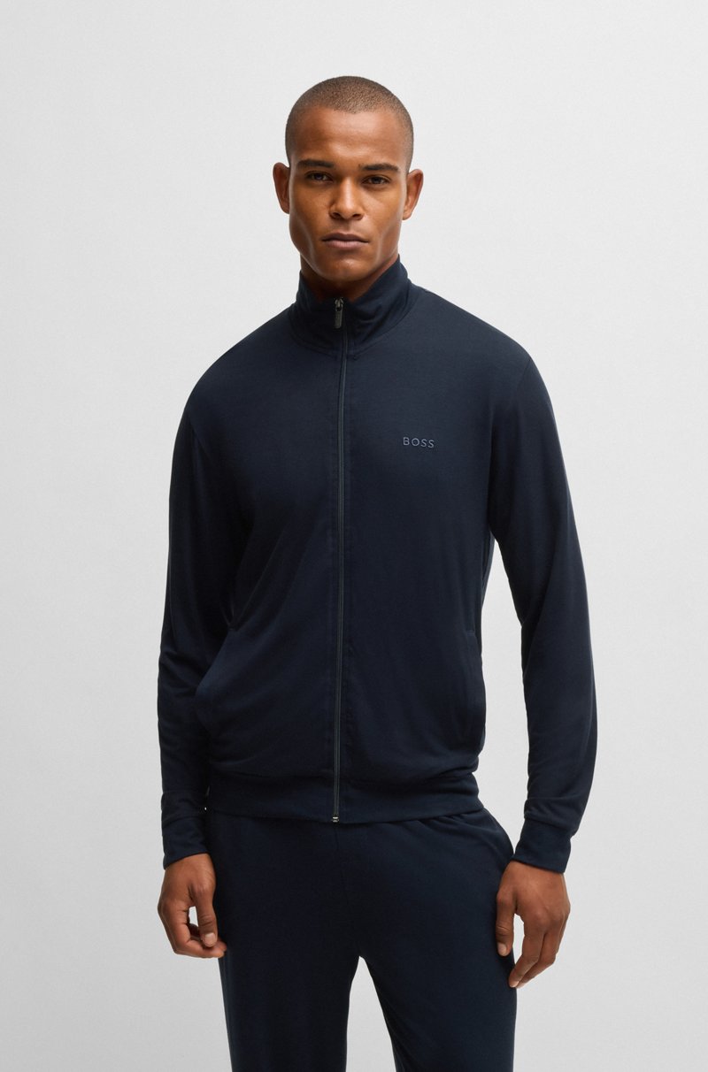 Hugo Boss Chándal relaxed fit en tejido elástico con detalles de logo Último día