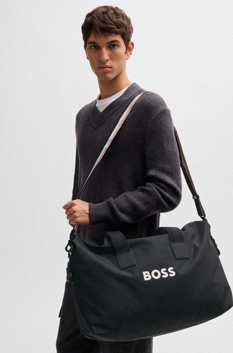 Hugo Boss Bolsa de viaje con logo en contraste y correa desmontable Precio de fábrica
