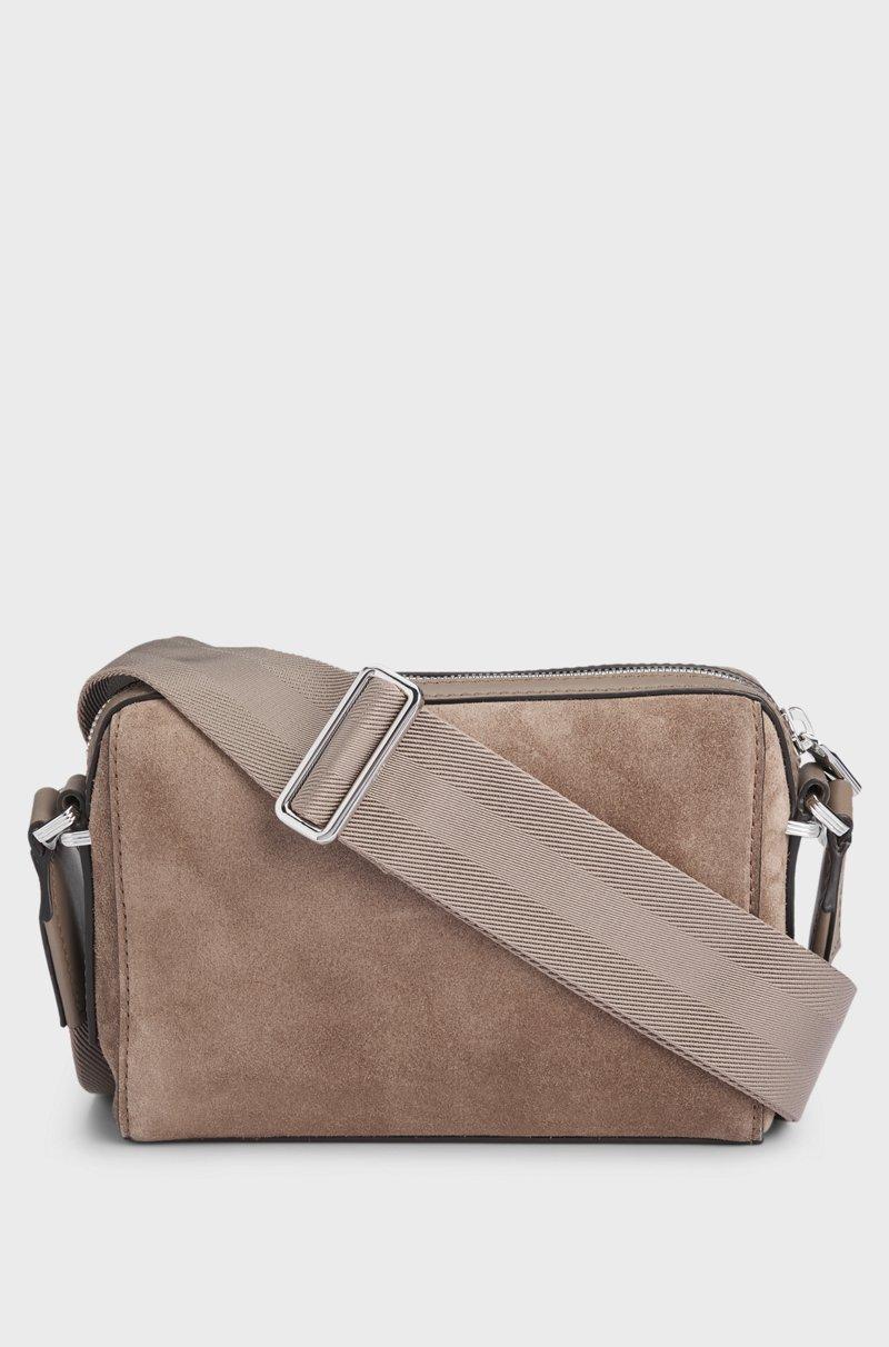 Hugo Boss Bolso bandolera de ante con logo grabado Solo hoy
