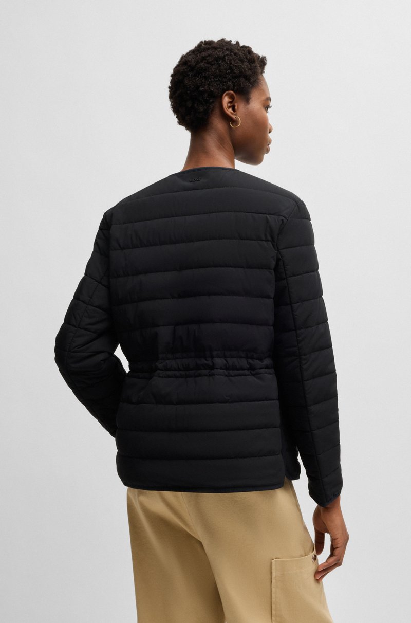 Hugo Boss Chaqueta acolchada repelente al agua con cordón en la cintura Descuentos del mes
