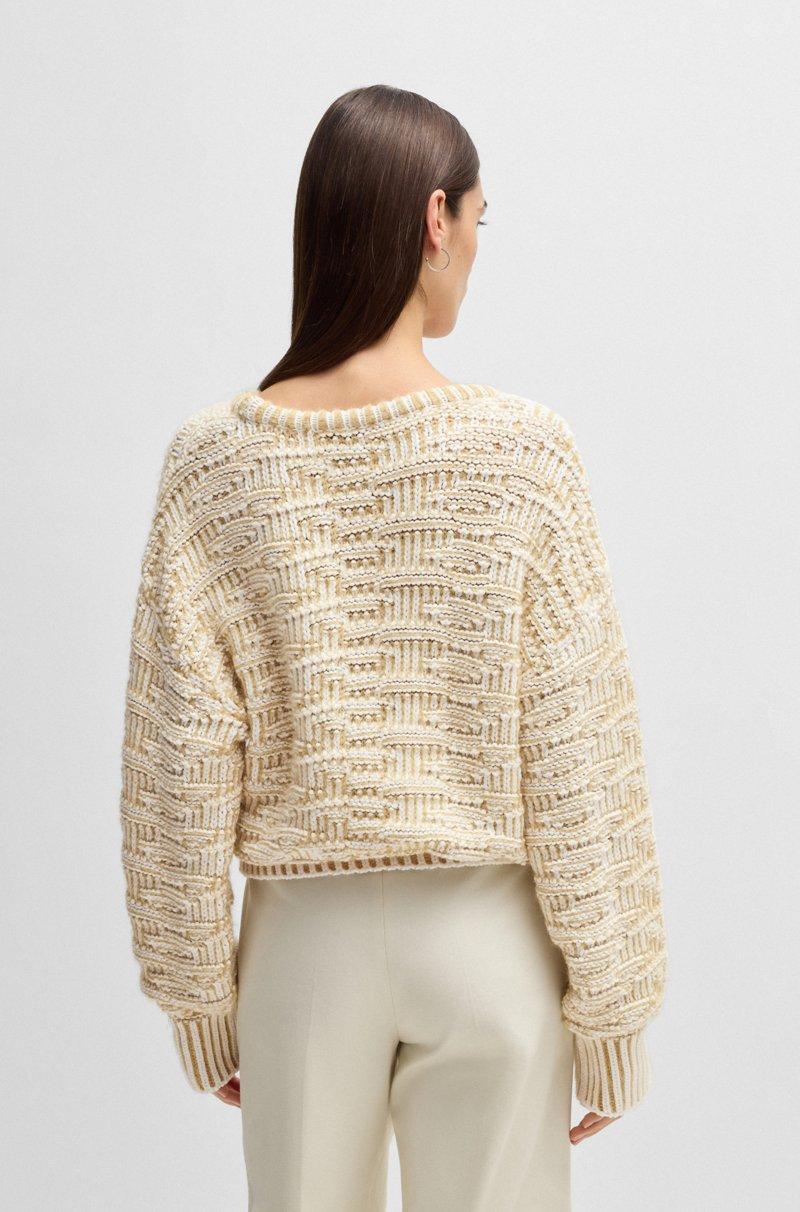 Hugo Boss Jersey de algodón en punto 3D Ofertas especiales