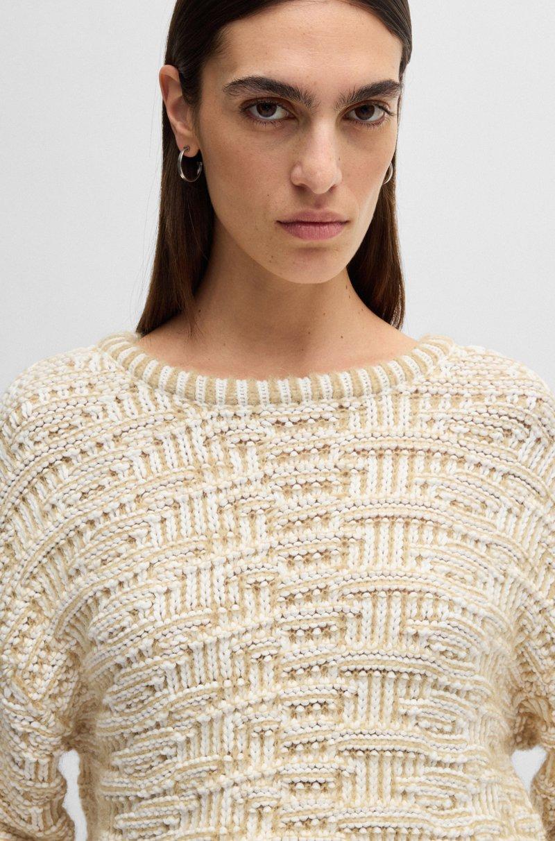 Hugo Boss Jersey de algodón en punto 3D Ofertas especiales
