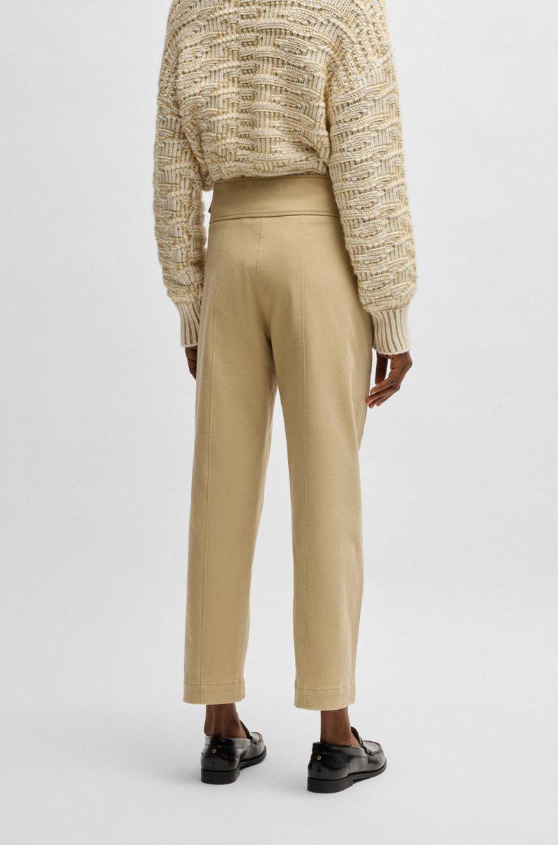 Hugo Boss Pantalones regular fit en algodón elástico cepillado Grandes ahorros