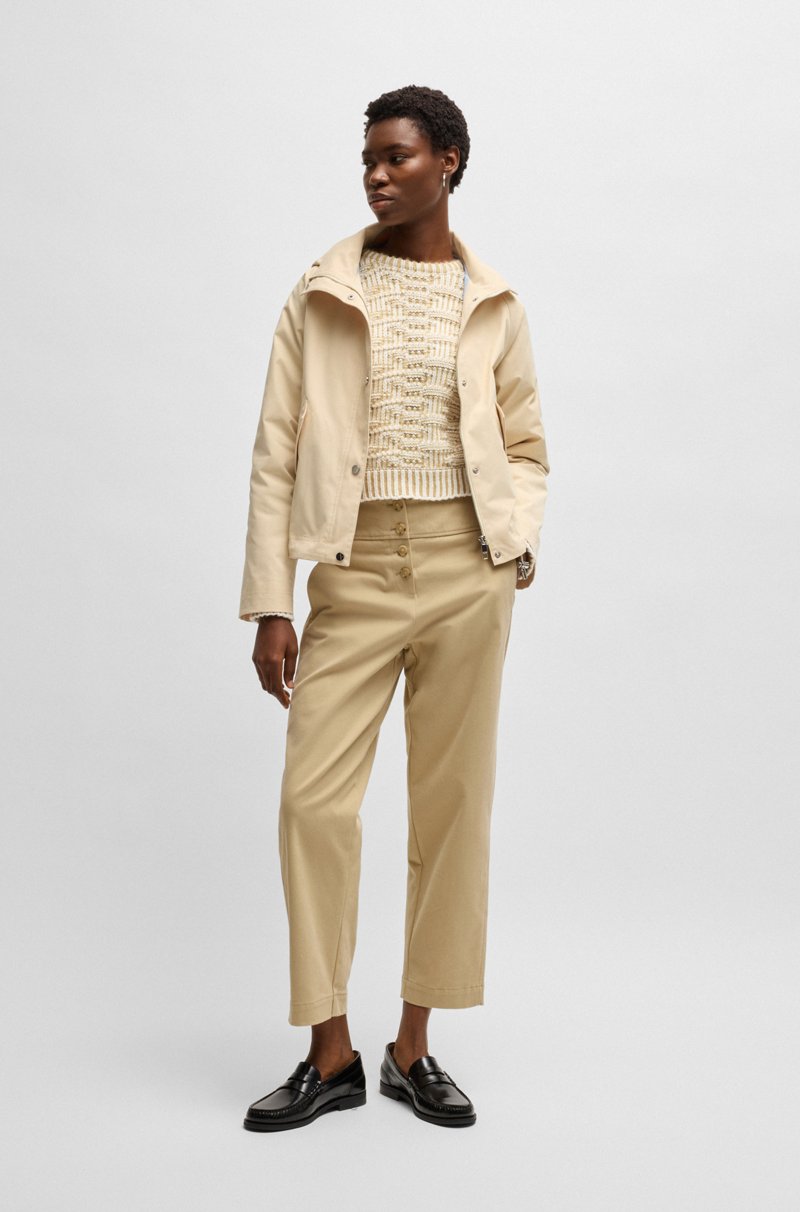 Hugo Boss Pantalones regular fit en algodón elástico cepillado Grandes ahorros