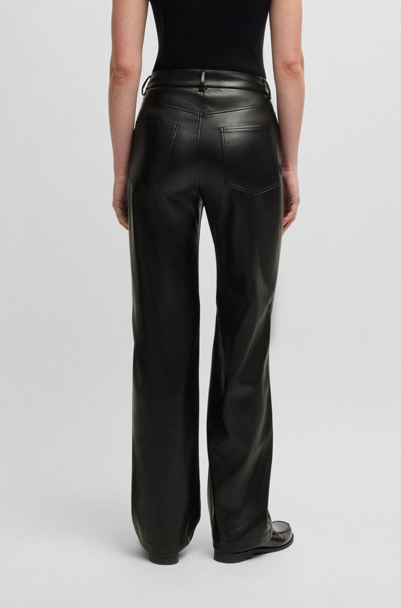Hugo Boss Pantalones de cinco bolsillos en piel sintética Ventas relámpago