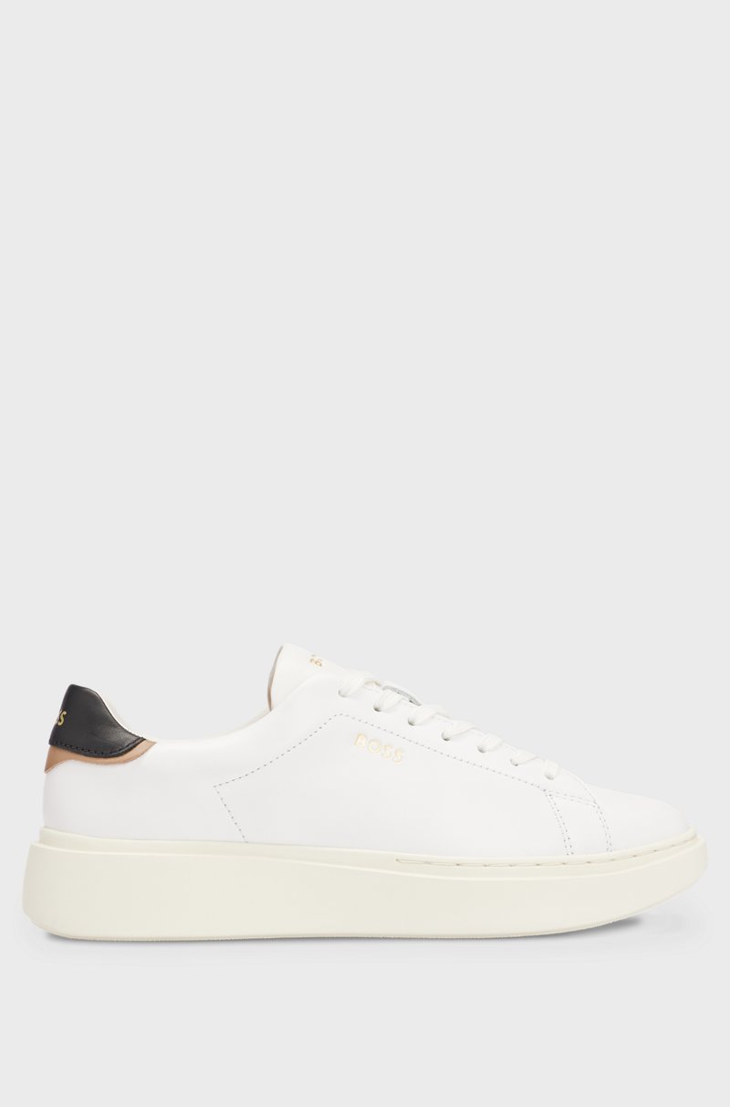 Hugo Boss Deportivas de piel con cordones y detalles de logo Mejor oferta