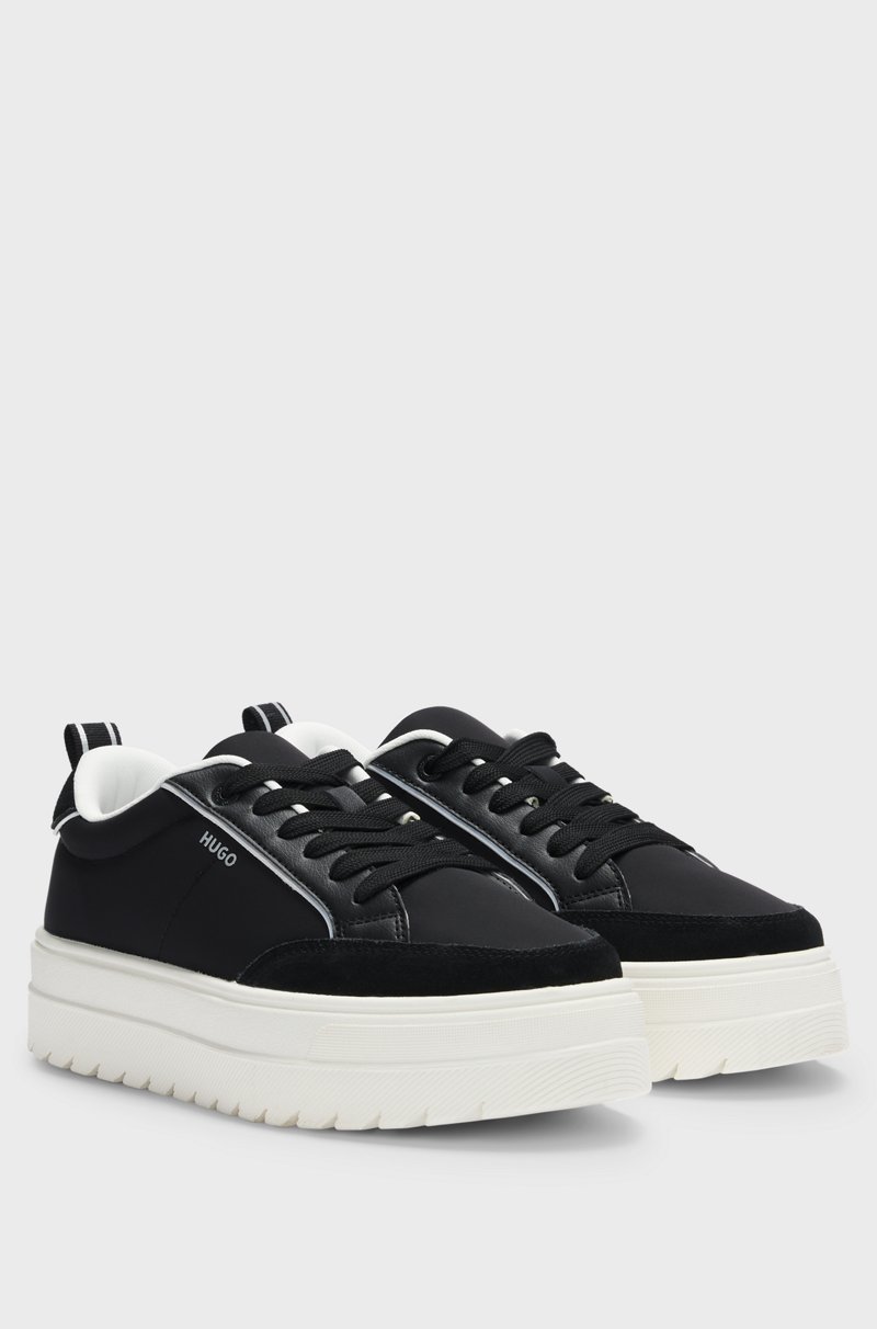 Hugo Boss Deportivas con plataforma y ribetes de ante