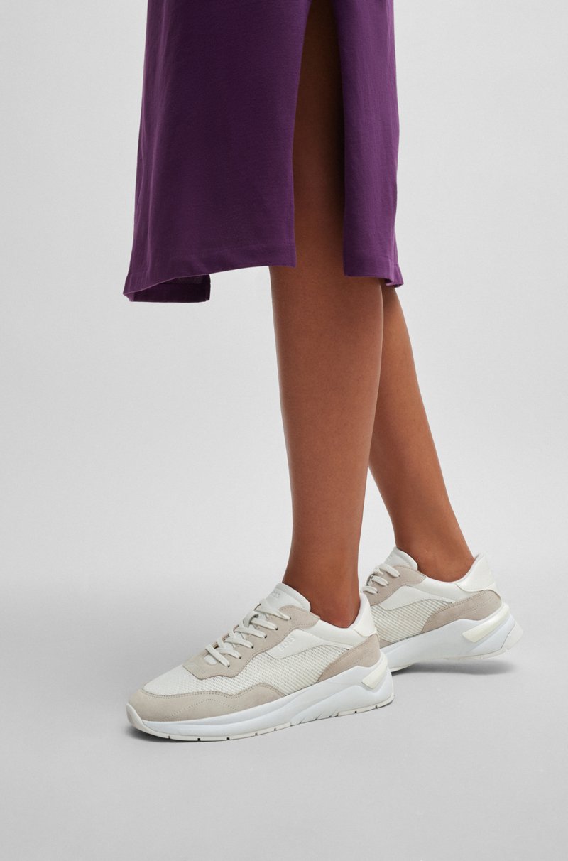 Hugo Boss Deportivas de diferentes materiales con ante y piel sintética Solo hoy