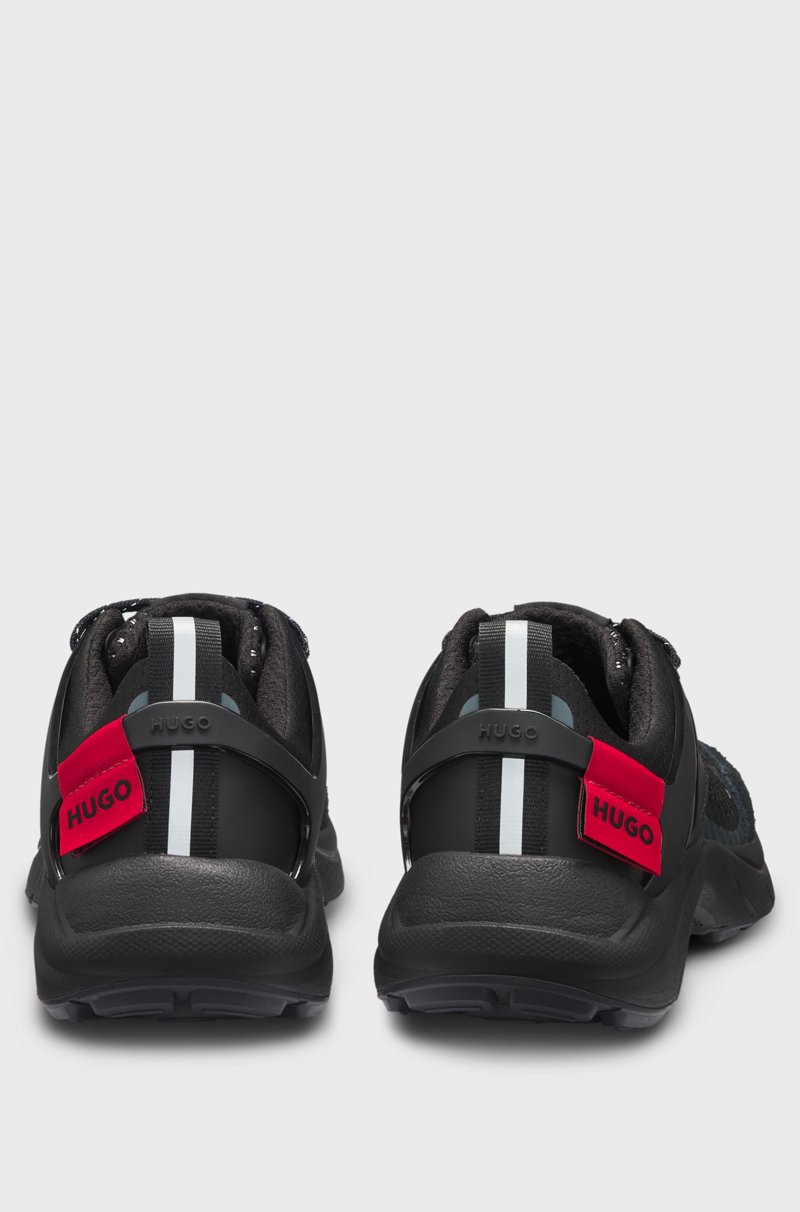 Hugo Boss Deportivas de la marca con malla y ante Oferta especial de fábrica