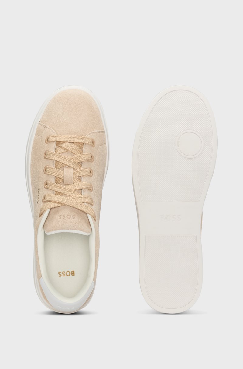 Hugo Boss Deportivas de ante con talón de piel Solo queda un día
