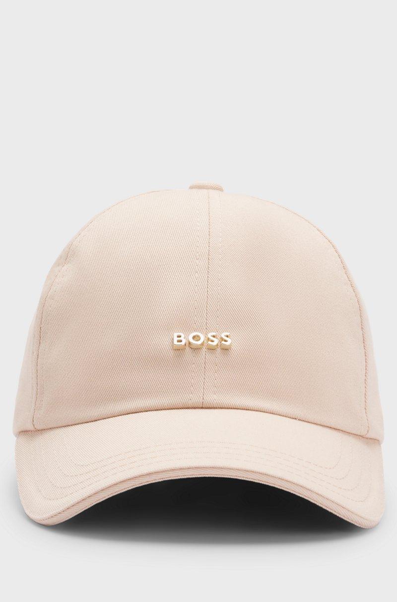 Hugo Boss Gorra de sarga de algodón con detalle de logotipo metálico Grandes ahorros