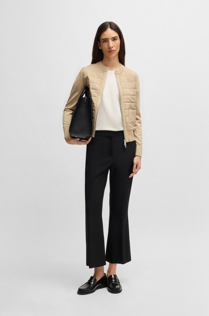 Hugo Boss Bolso tote de sarga con monogramas y ribetes de piel sintética Rebajas de fin de temporada