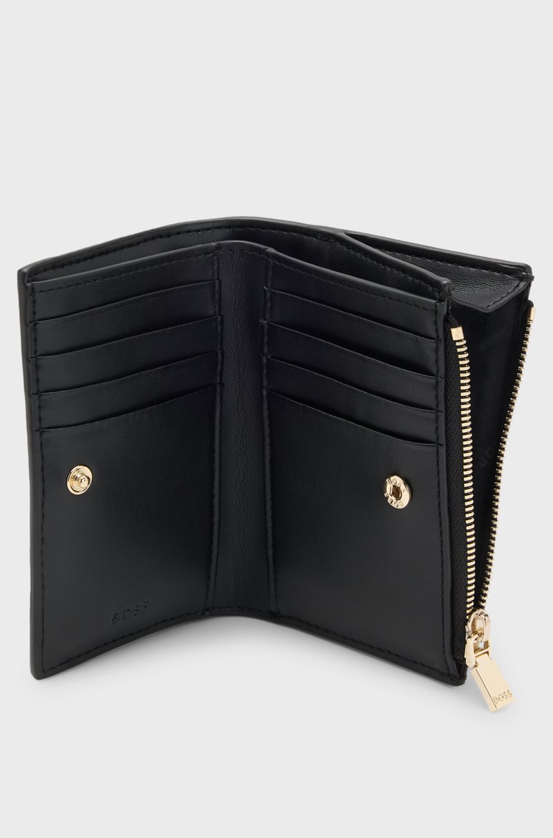 Hugo Boss Cartera guateada con monograma Double B Precio ultrabajo