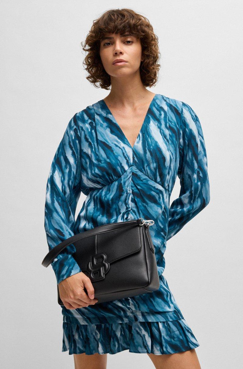 Hugo Boss Bolso de piel sintética granulada con monograma Double B Outlet