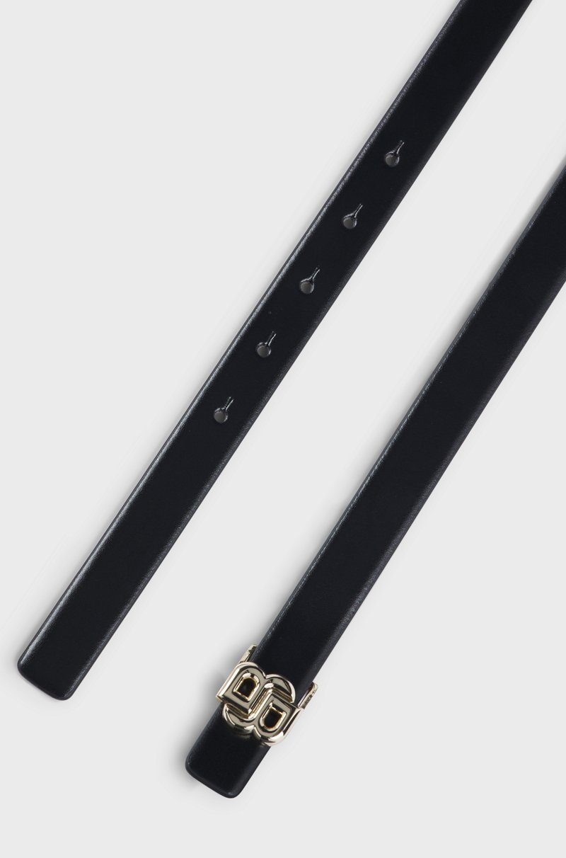 Hugo Boss Cinturón reversible de piel italiana con monograma Double B en la hebilla Outlet online
