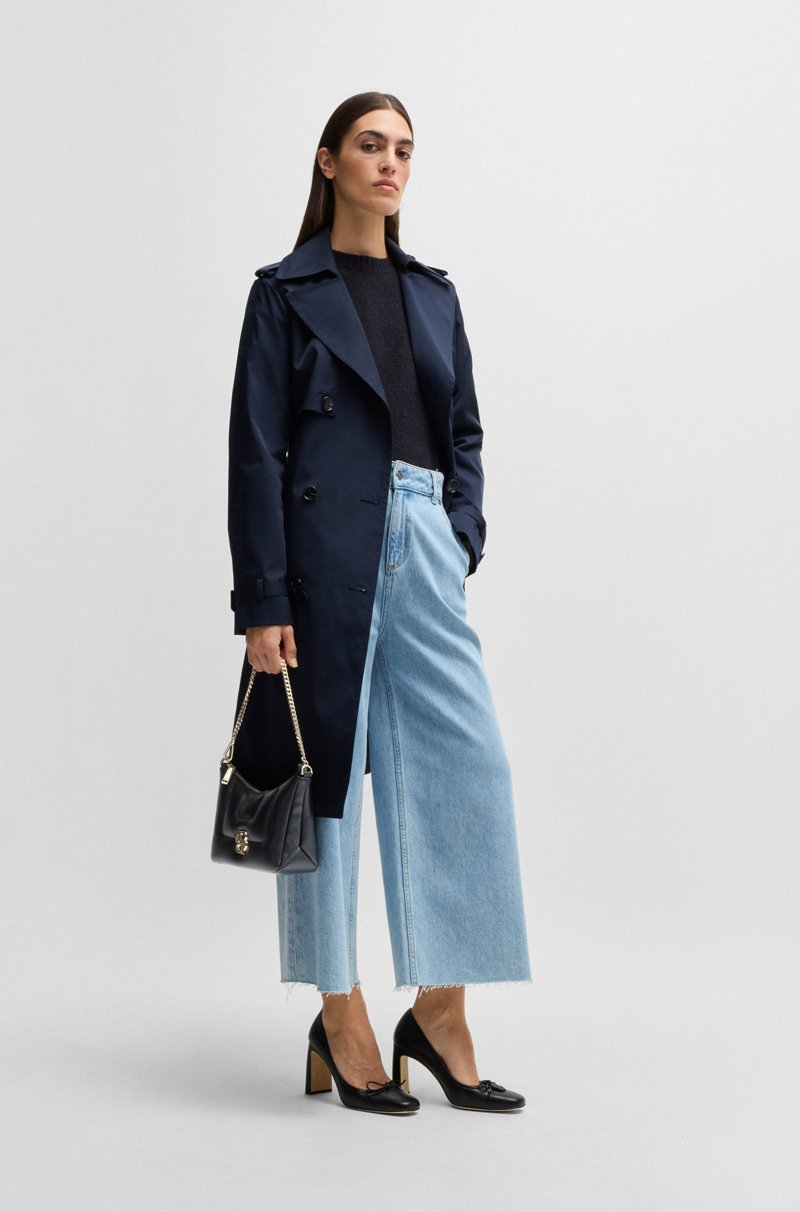 Hugo Boss Bolso hobo guateado con monograma Double B Gran oferta
