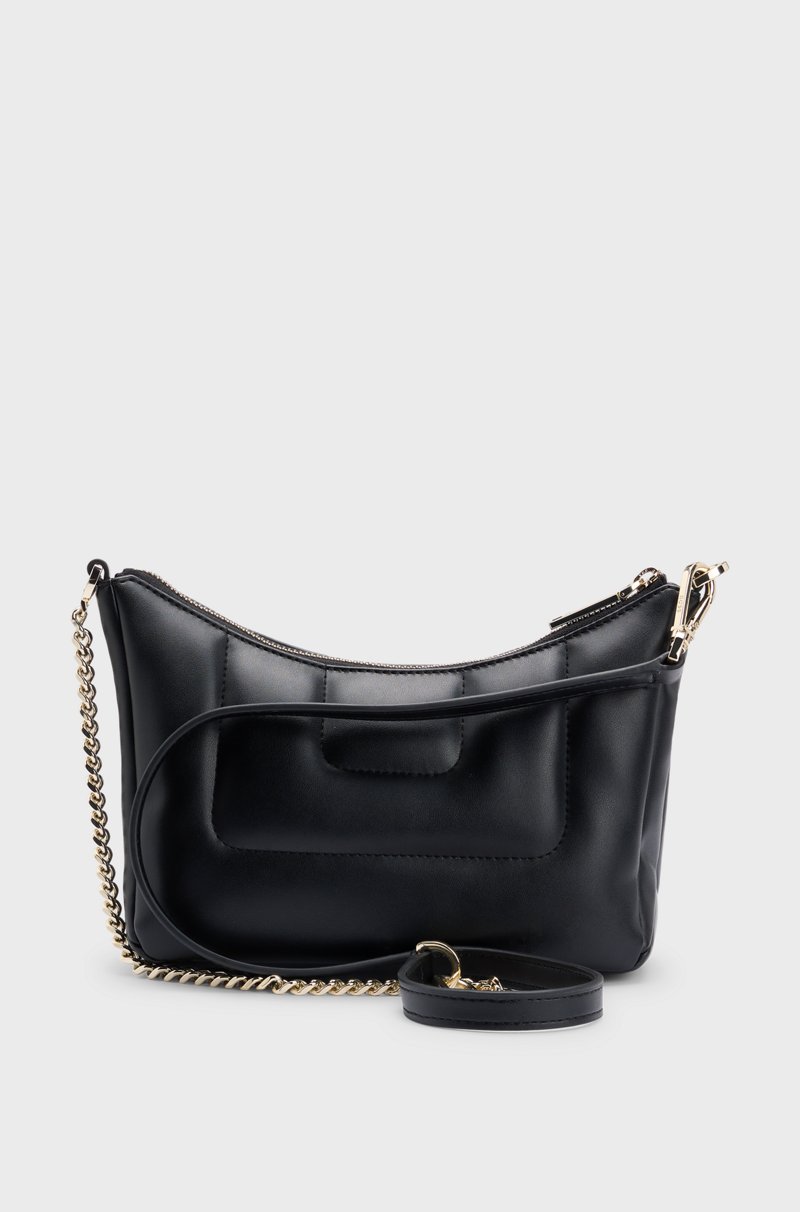 Hugo Boss Bolso hobo guateado con monograma Double B Gran oferta