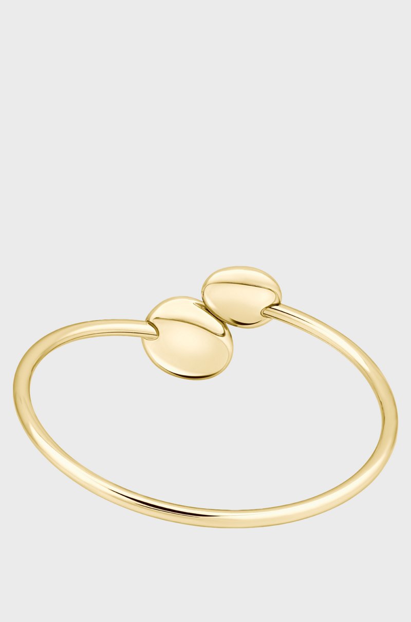 Hugo Boss Brazalete dorado con detalles de estilo guijarro Los más vendidos