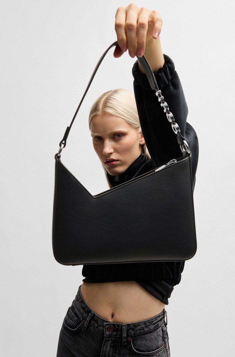 Hugo Boss Bolso bandolera de piel sintética con logo en la correa Ventas relámpago