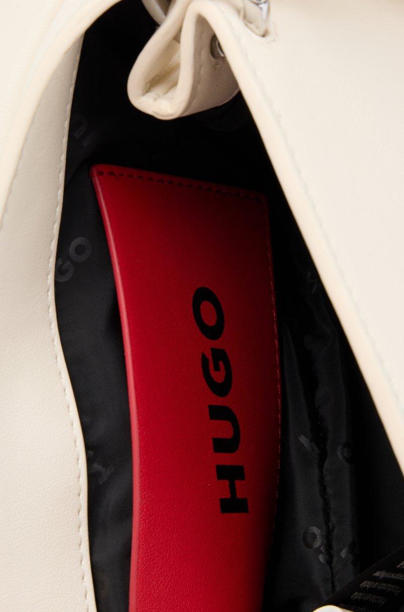 Hugo Boss Bolso de bandolera de piel sintética con cierre de logo metálico Tienda